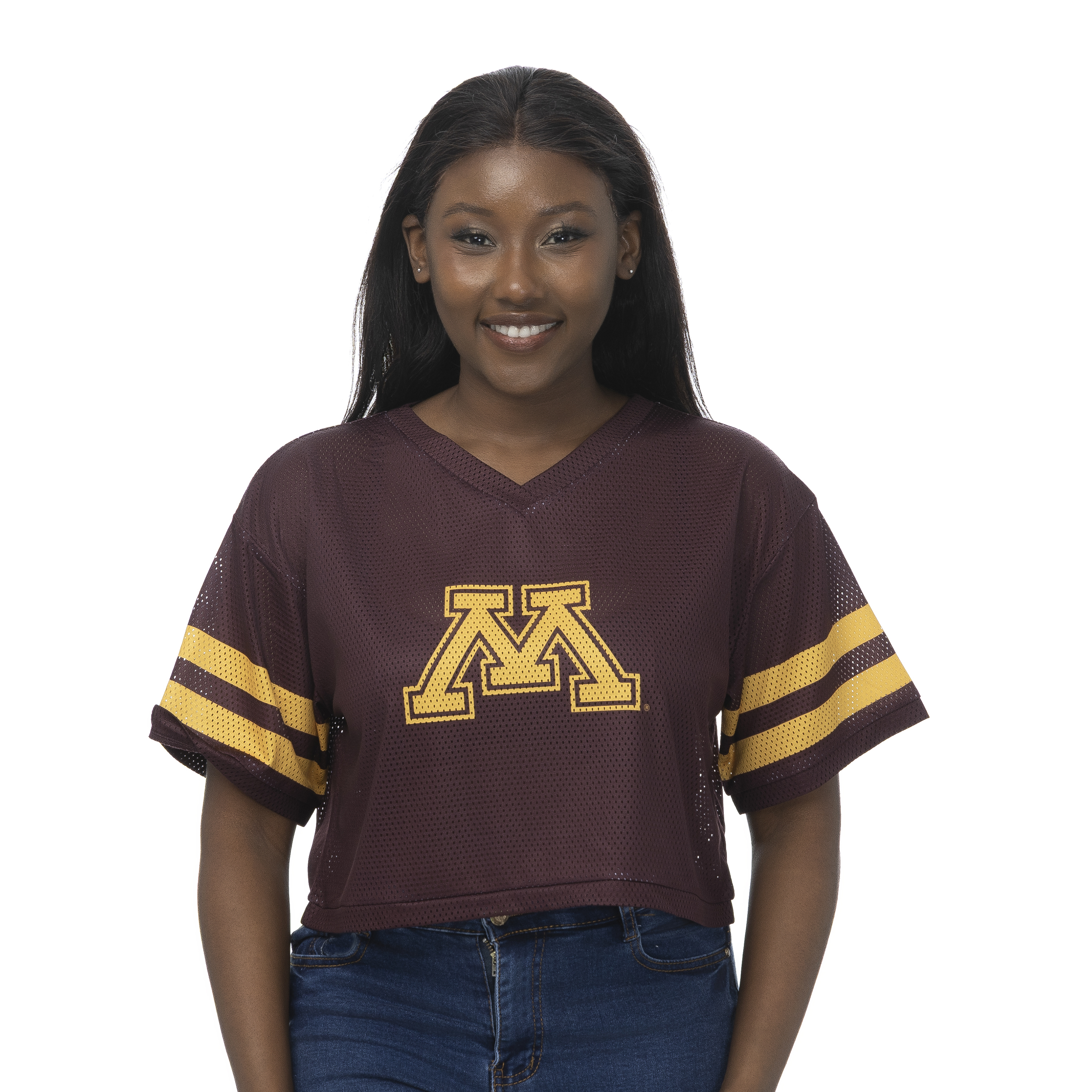 Zoozatz University of Minnesota Women's Cropped Jersey | U